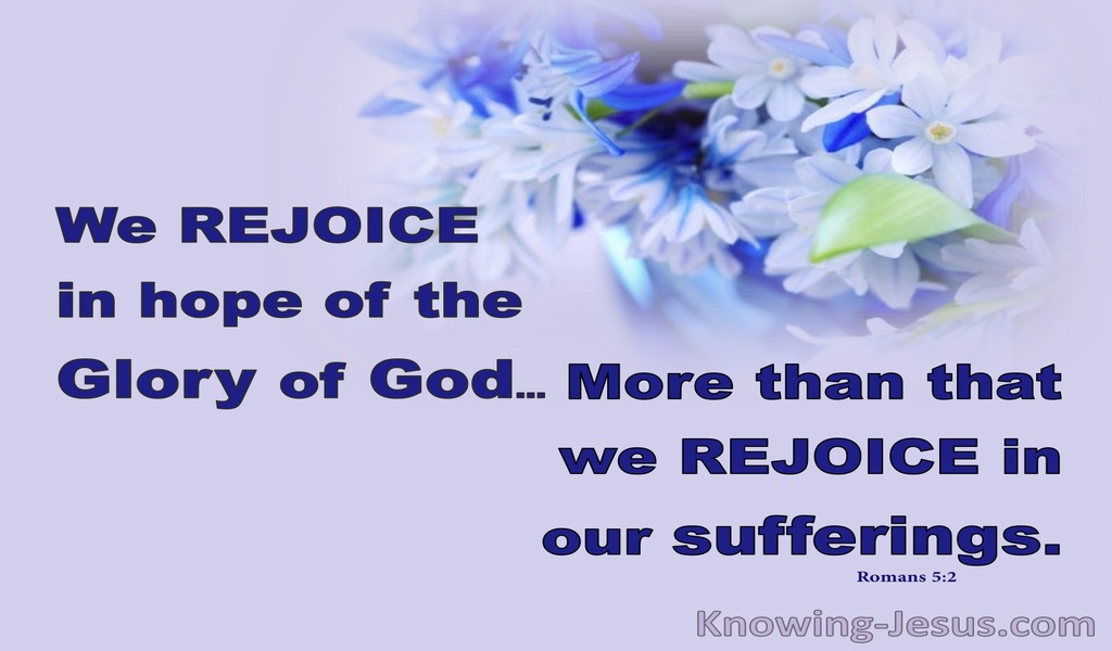 Romans 5:2 Rejoicing in Hope (purple)